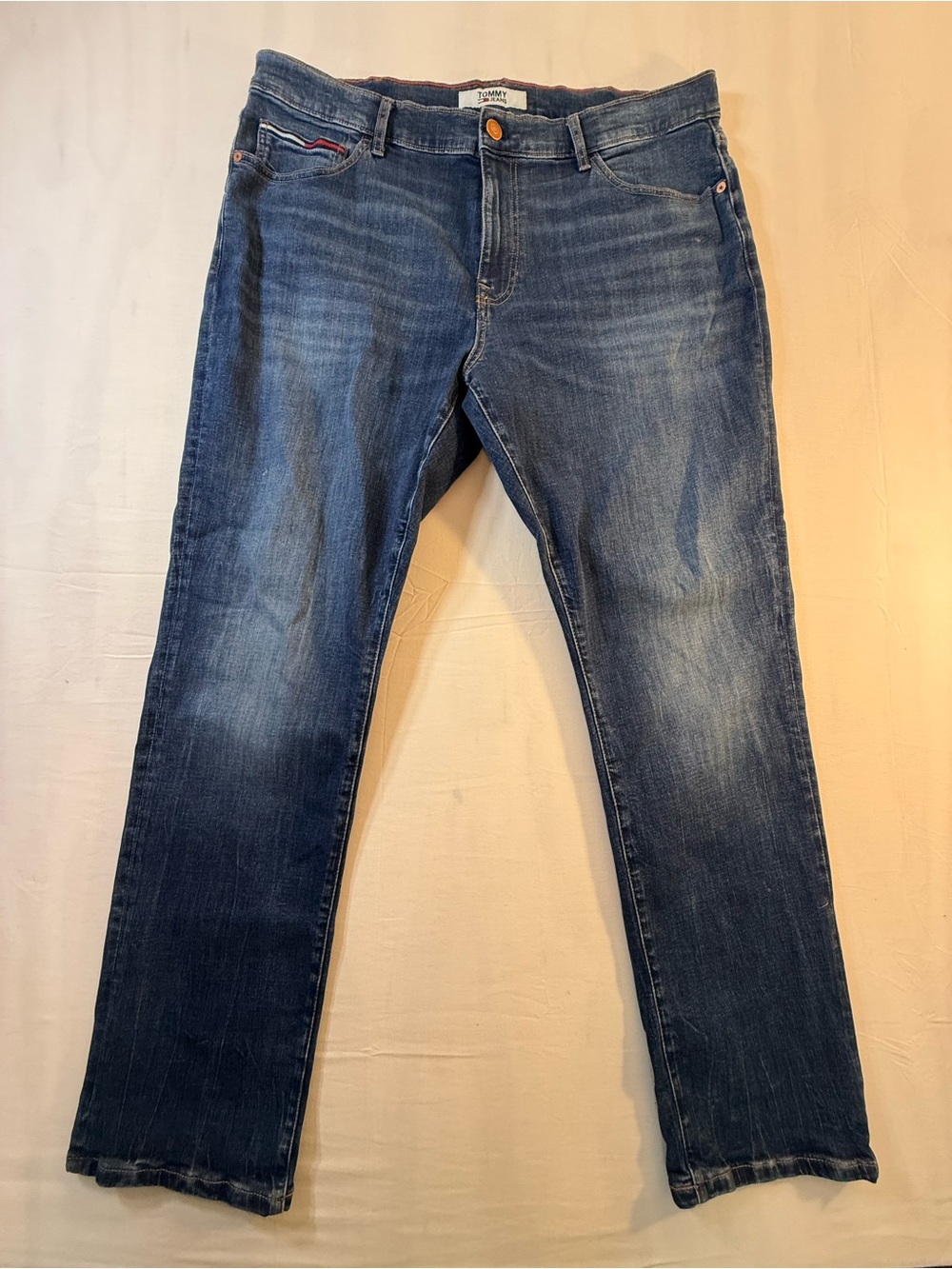 Tommy Hilfiger Men's Straight Jeans - Medium Blue Wash
